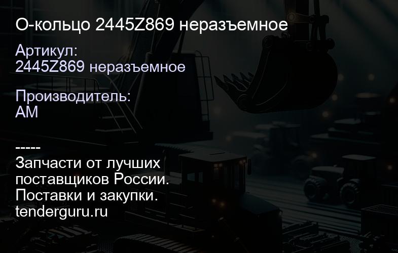 2445Z869 неразъемное О-кольцо 2445Z869 неразъемное | купить запчасти